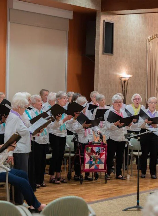senior chorus singing